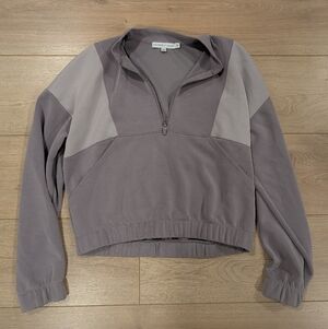 Sincerely Jules Lavender Quarter-Zip Pullover